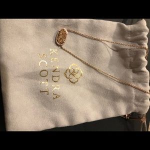 Kendra Scott rose gold necklace